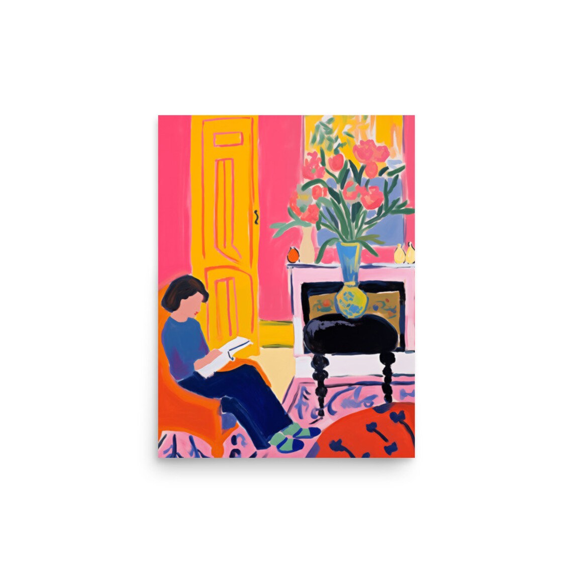 Henri Matisse Woman Reading Art Print, Modern - Image 2