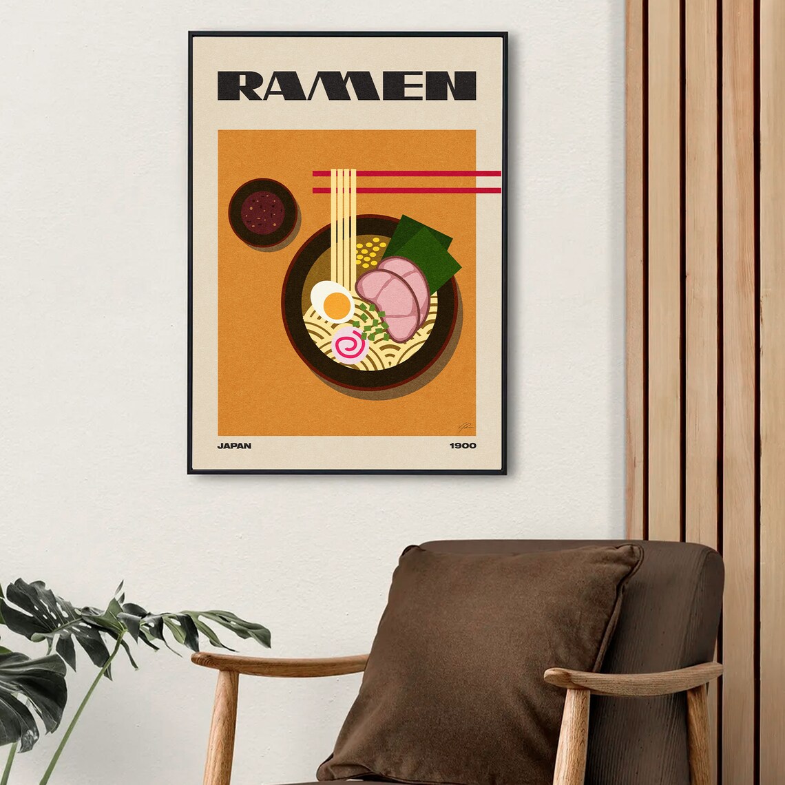 Ramen Mid-Century Modern Retro Kitchen Art Print - Image 4