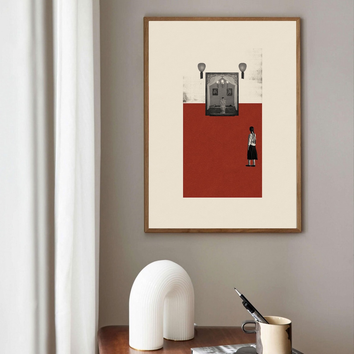 Raise The Red Lantern, Mid-Century Modern Art Print - Image 2