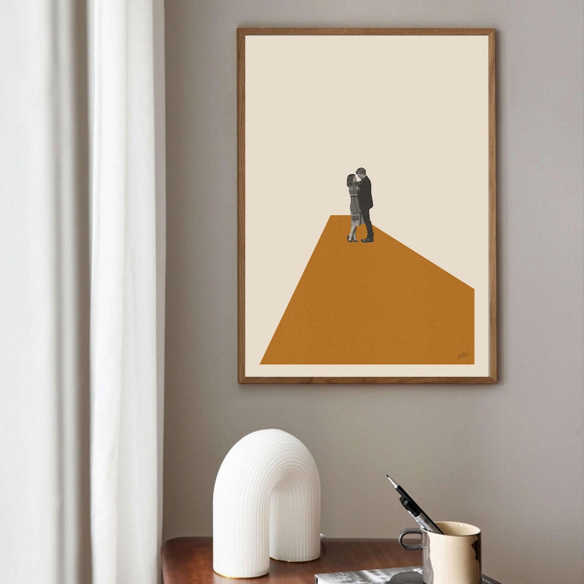 About Time Inspired Mid-Century Modern Art Print - Image 3