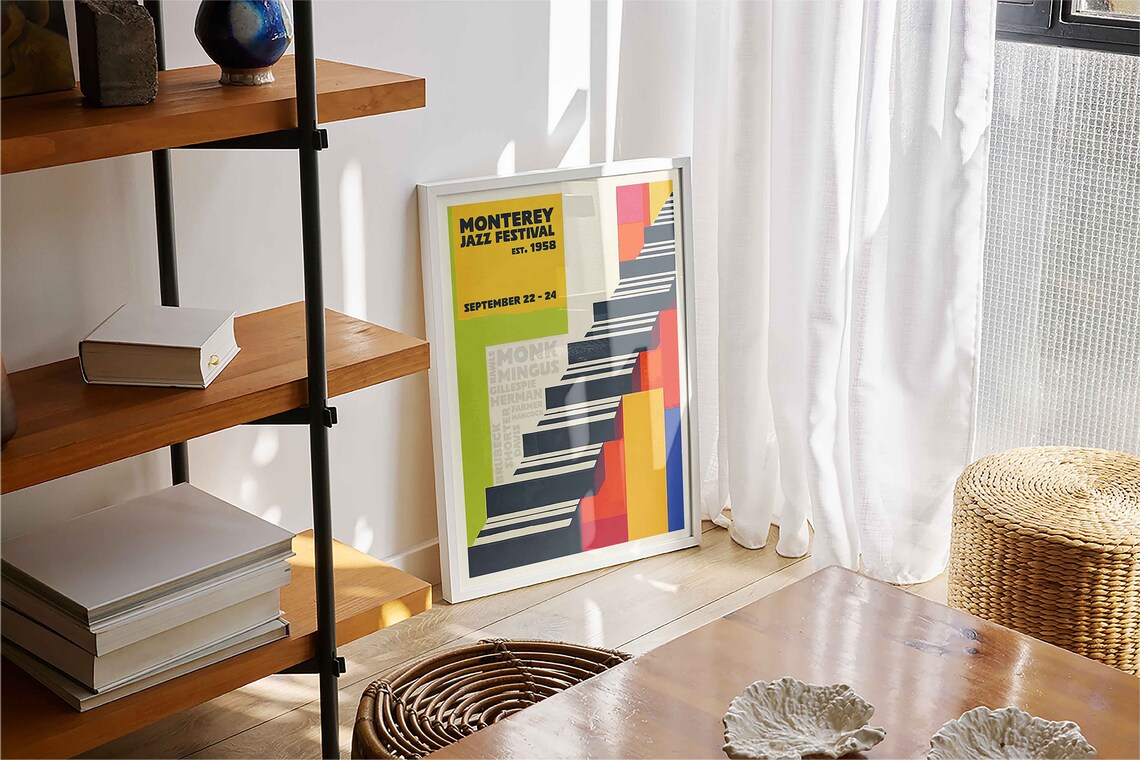 Monterey Jazz Festival Retro Concert Poster Print - Image 4