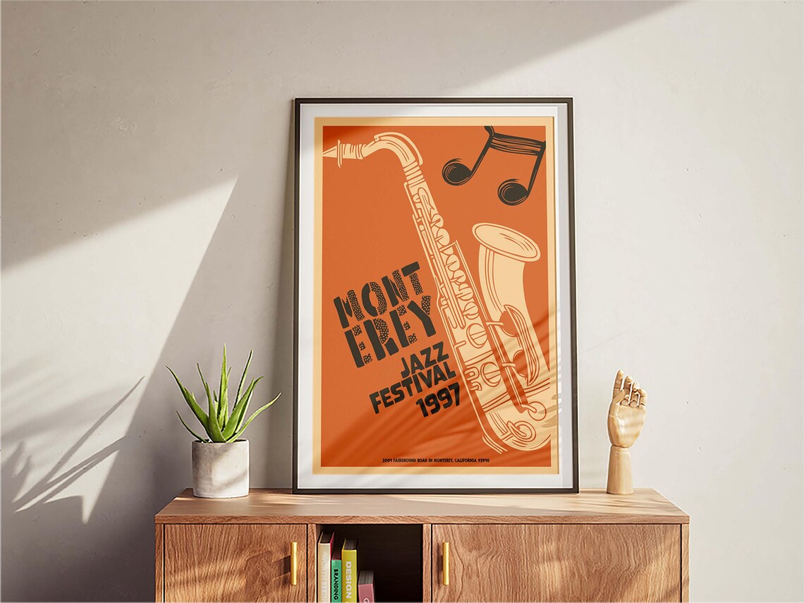 Monterey Jazz Festival Retro Vintage Travel Poster - Image 3