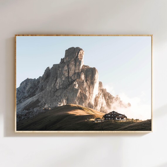 Passo Giau Sunrise Dolomites Print Italian Alps Landscape Photography Wall Art Print Modern Home Decor Nature Gift Ideas