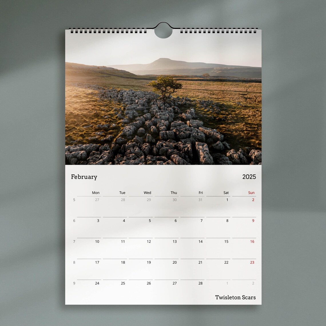 England Landscapes 2025 Calendar, Mountain Art - Image 2