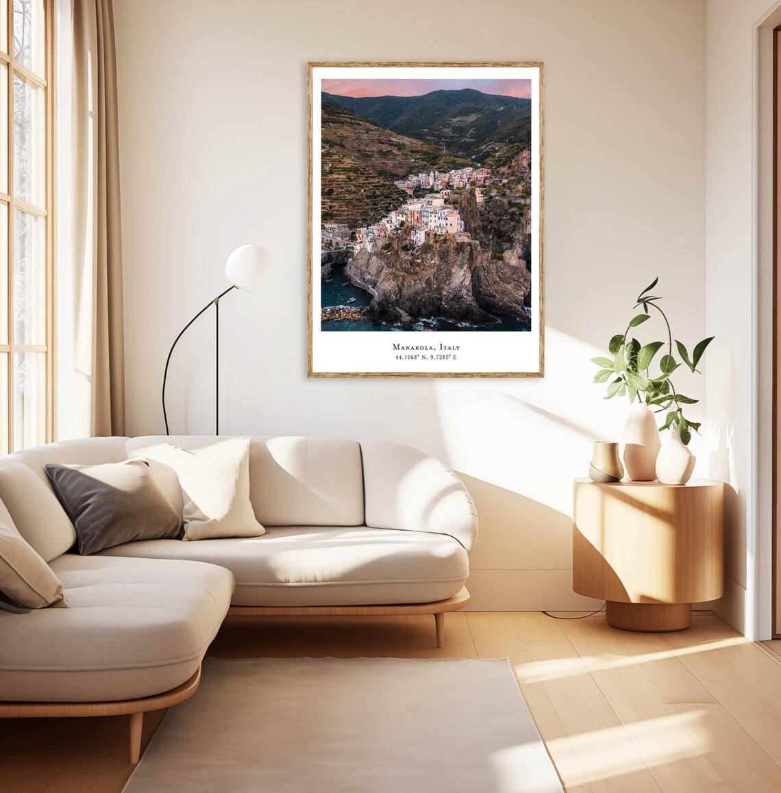 Manarola Cinque Terre Colorful Cliff Town Sunset Italy Poster - Image 2