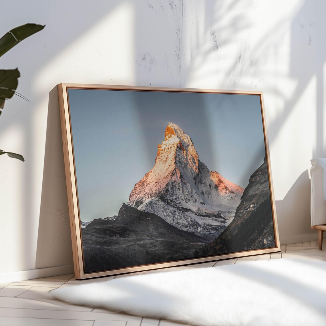 Matterhorn Zermatt Swiss Alps Minimalist Art Print - Image 3