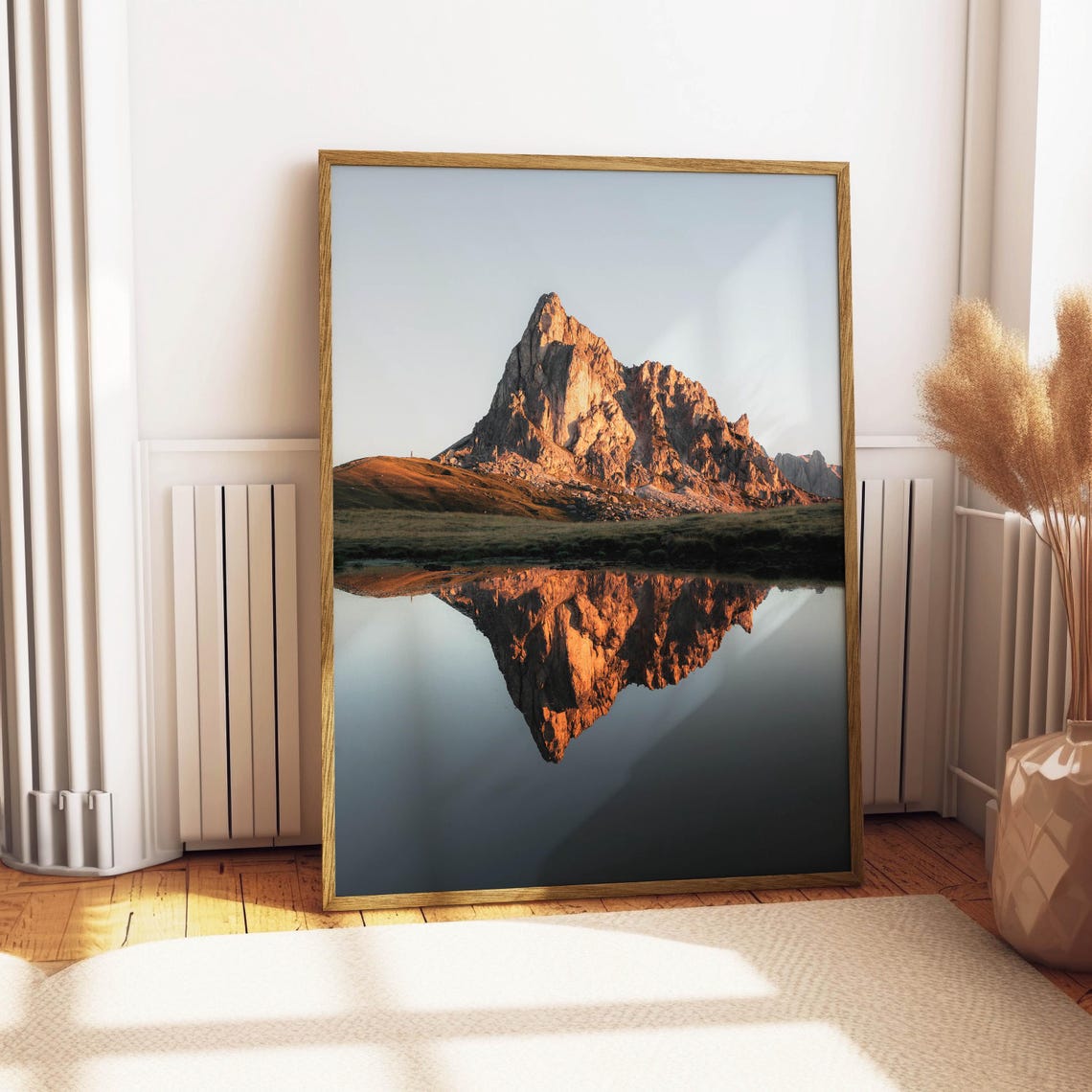 Passo Giau Dolomites Italy Pyramid Peak Mirror Reflection Poster - Image 4