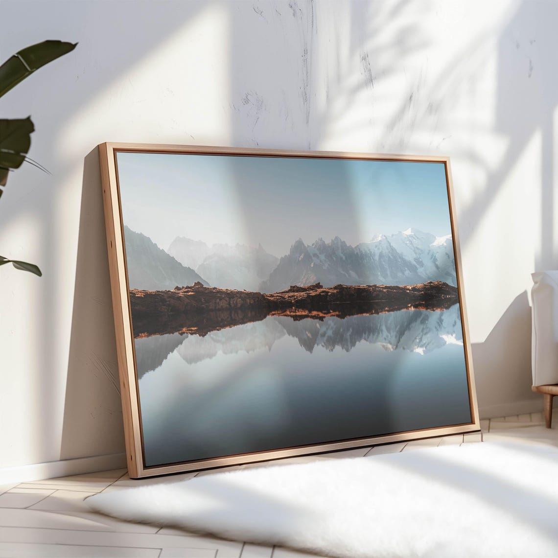 Mont Blanc Reflected In Lacs Des Cheserys Chamonix French Alps Poster - Image 3