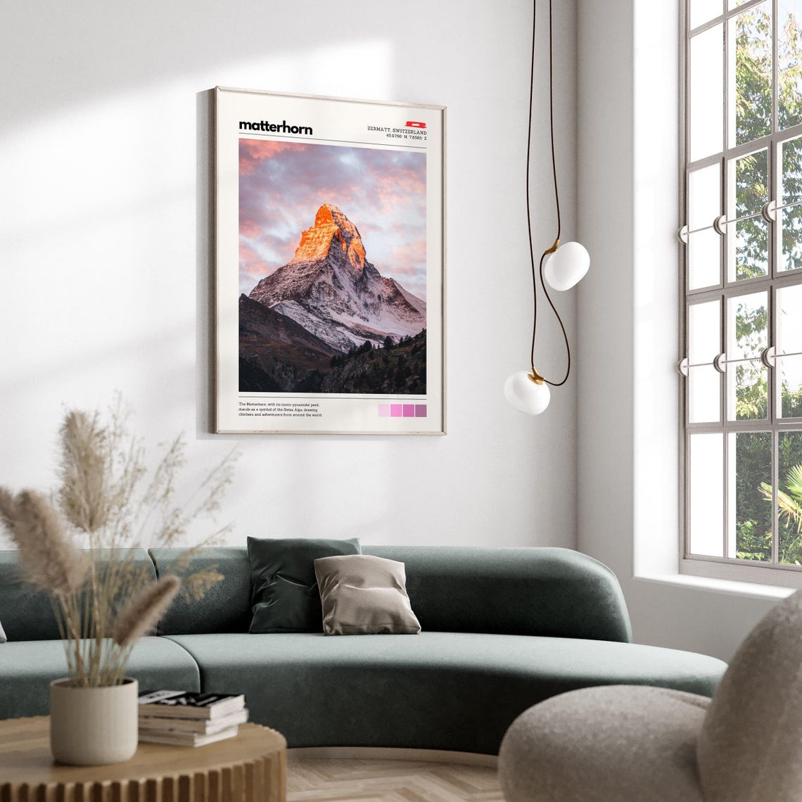 Matterhorn Wall Art Print Zermatt Poster Swiss Alps Decor Mountain Peak Landscape Switzerland Travel Art Sunrise Alpine Photography - Image 3