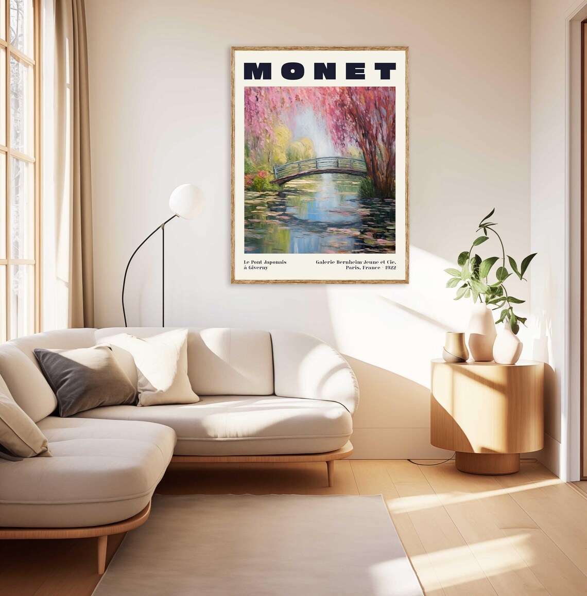 Monet Japanese Bridge at Giverny Art Print - Image 2