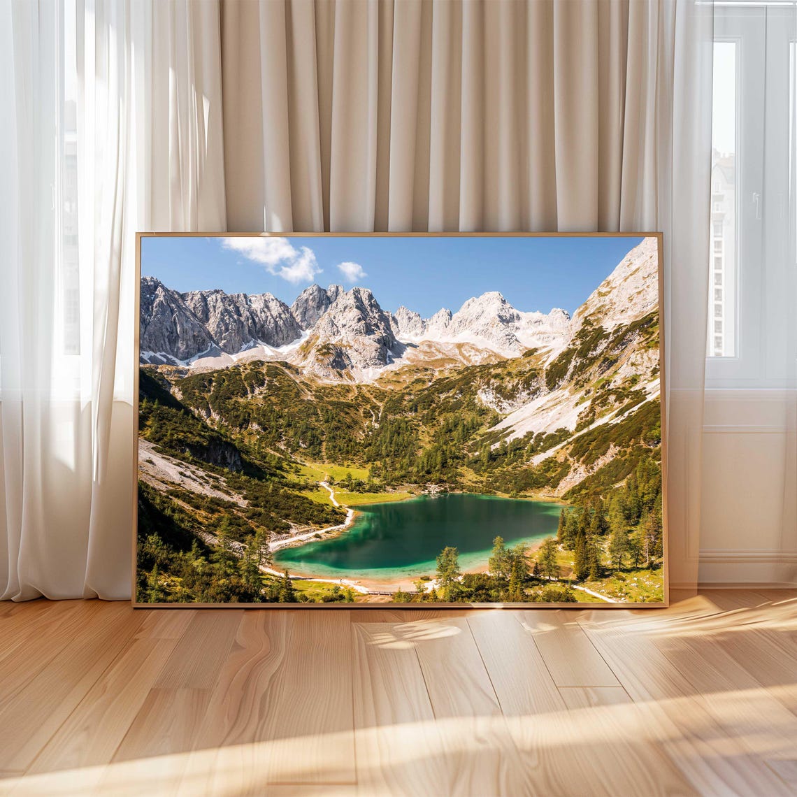 Seebensee Lake Austria Print Stunning Alpine Landscape Wall Art Nature Decor For Modern Lodge Or Rustic Home Interiors - Image 4