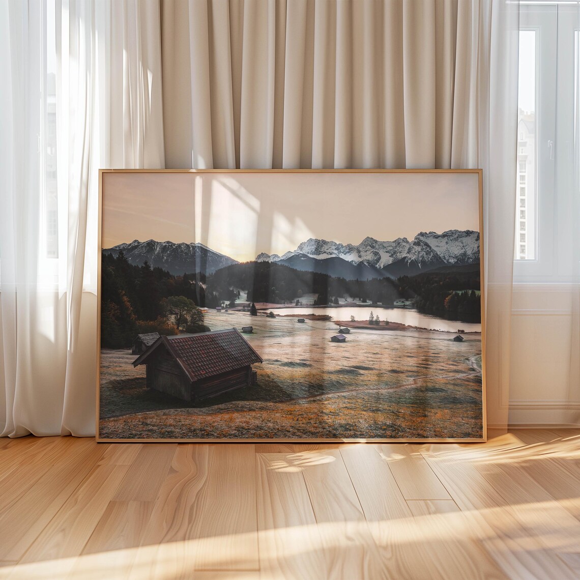 Geroldsee Sunrise, Bavarian Alps Landscape Art Print - Image 4