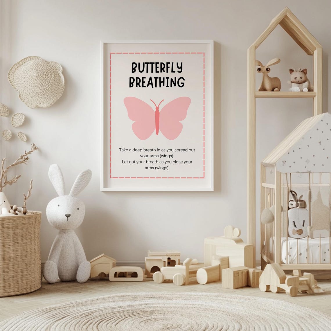 Butterfly Breathing Mindful Poster For Kids - Image 4