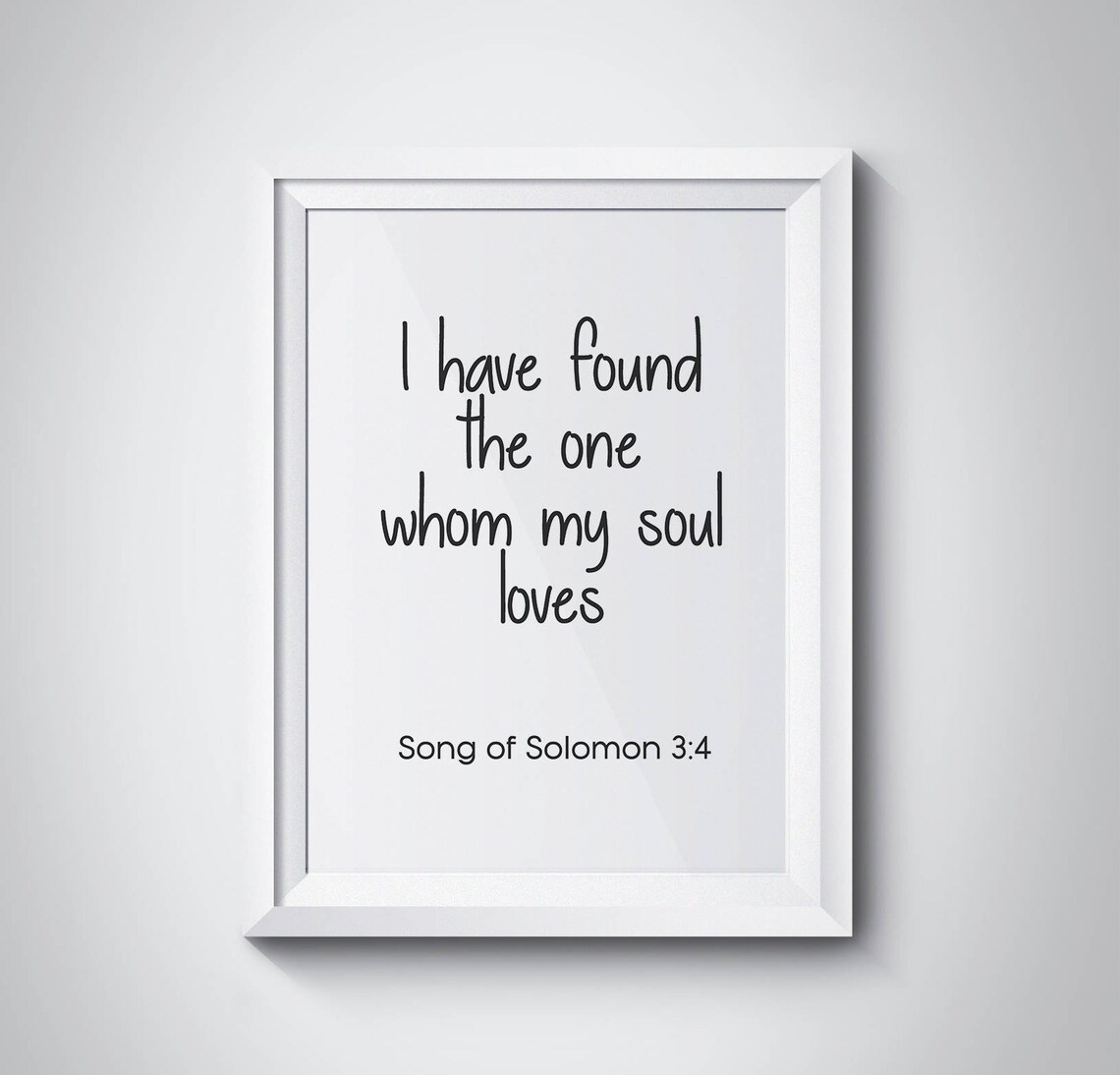Song Of Solomon 3:4 Bible Verse Scripture Faith Quote Wall Art