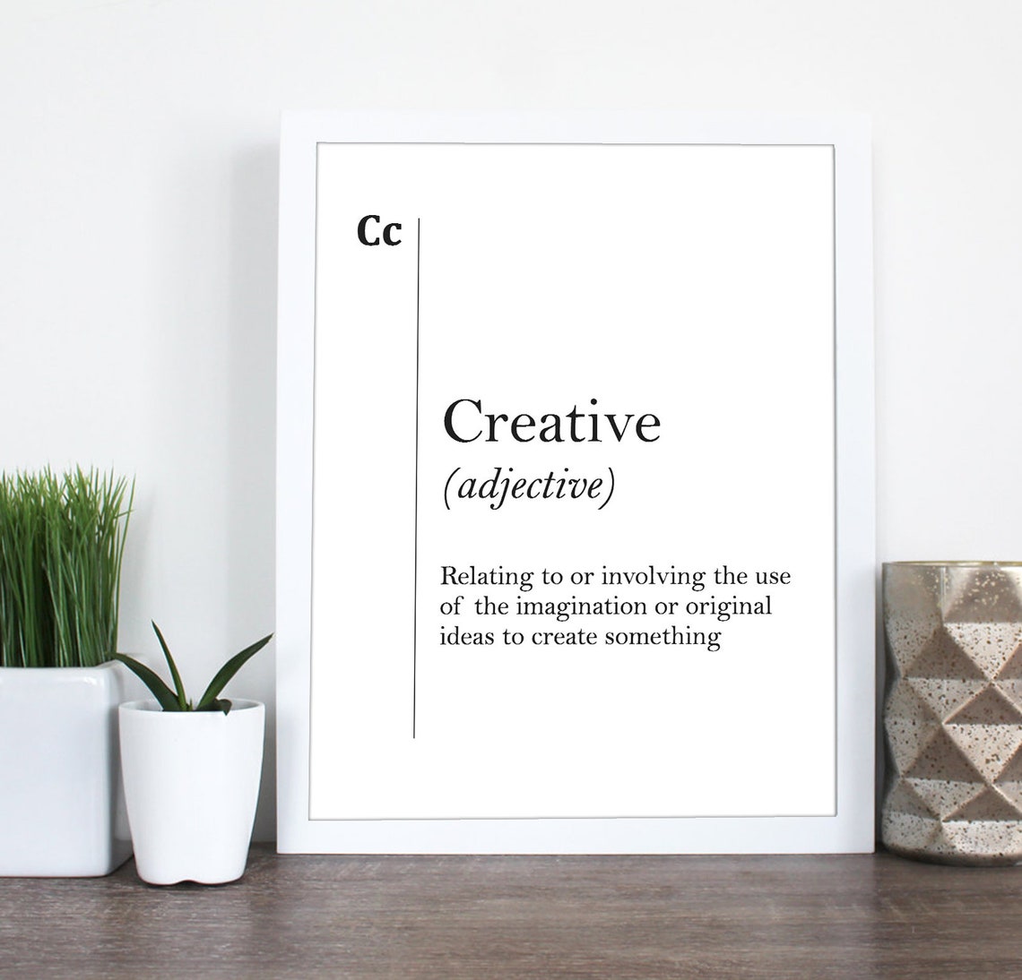 Creative Adjective Dictionary Definition Art Typography Poster - Image 2