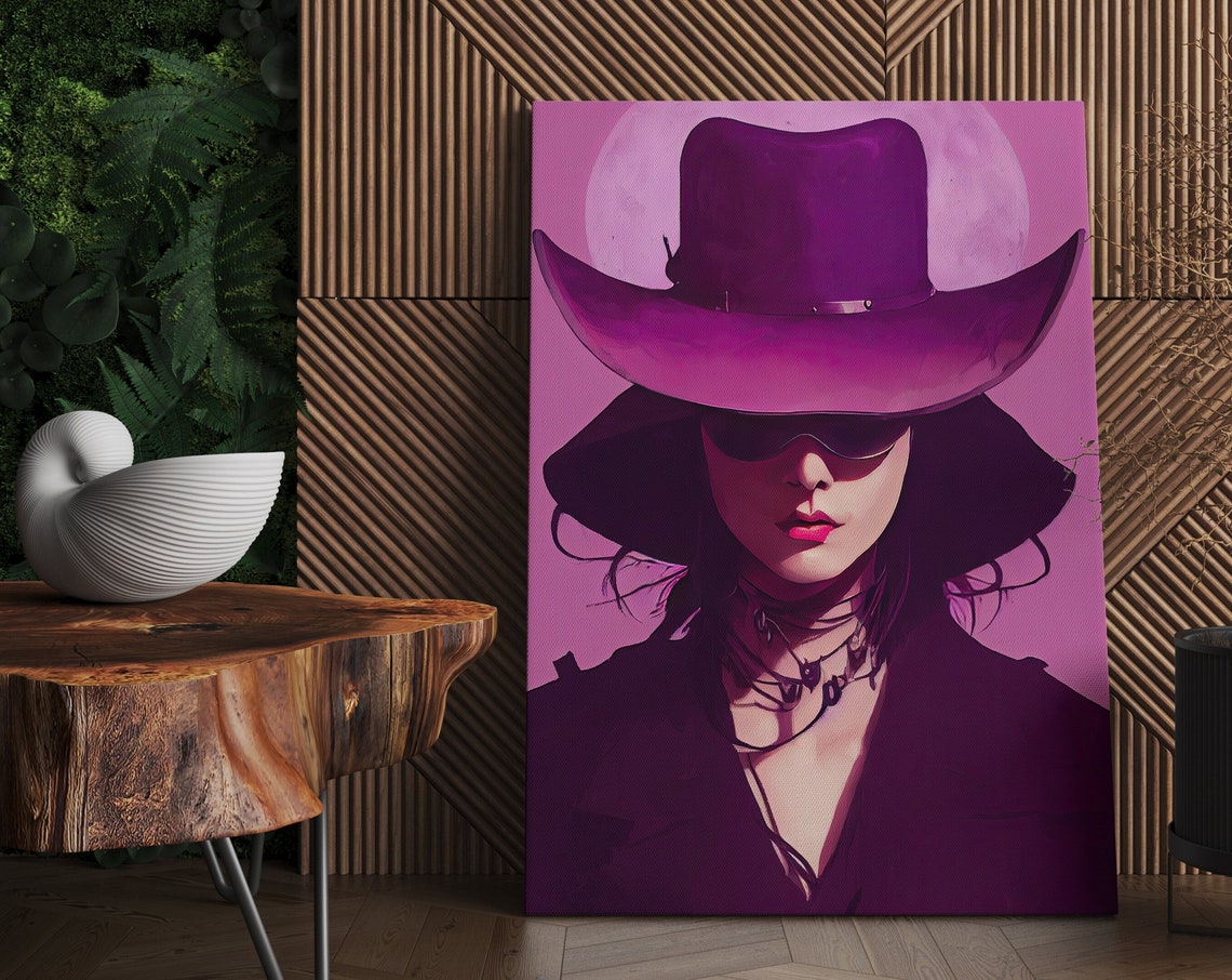 Purple Woman Print Girly Wall Art Feminine Wall Art Trendy Wall Art Purple Wall Art Print Purple Art Fashion Prints Art - Image 3