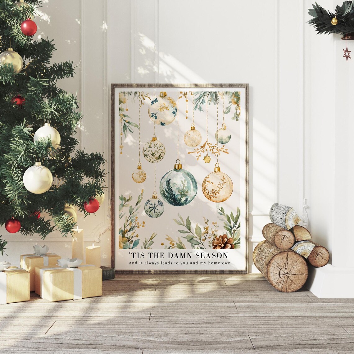 Tis The Damn Season Evermore Album Watercolor Art Print - Image 3