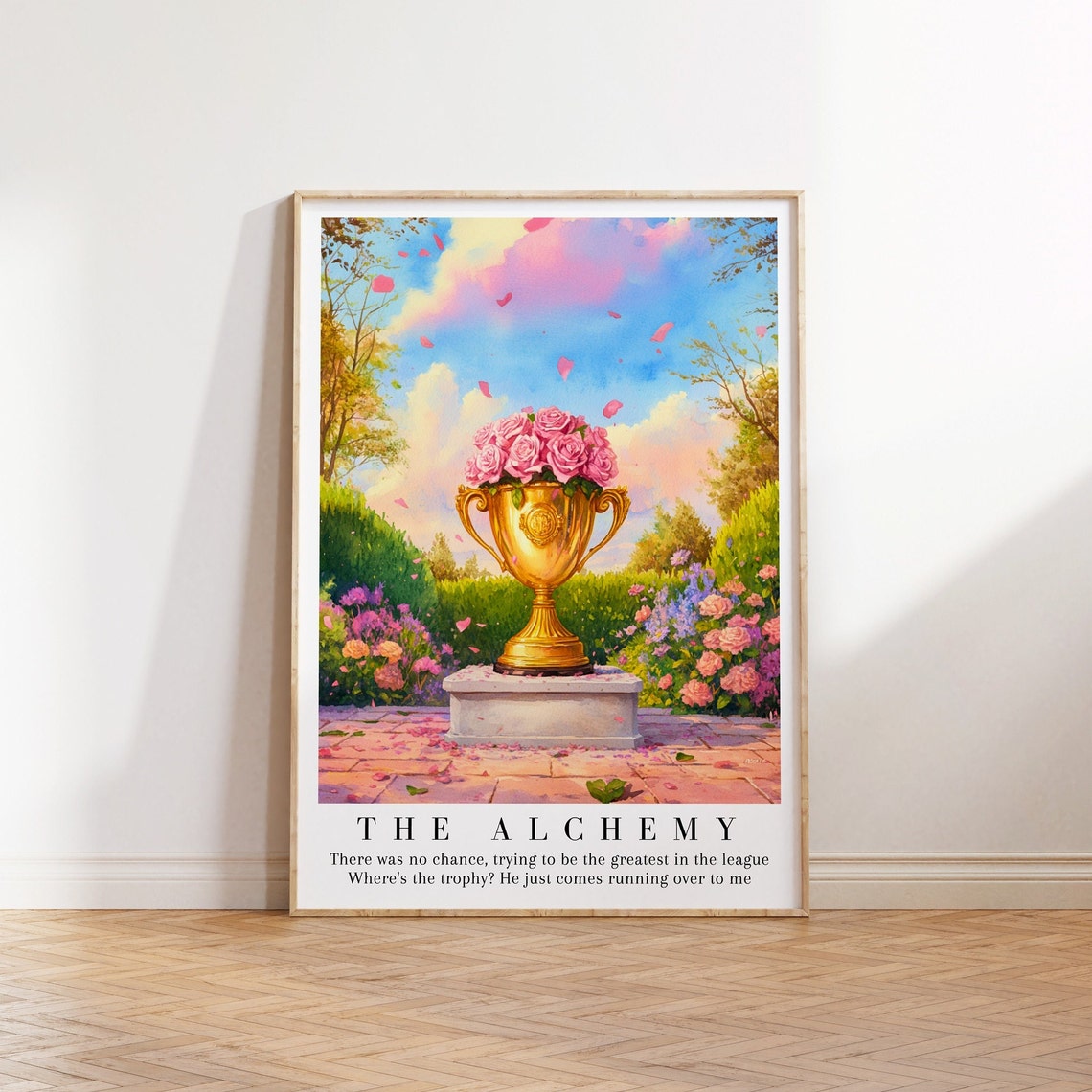 The Alchemy Taylor Swift Trophy Roses Garden Lyric Art Poster - Image 2