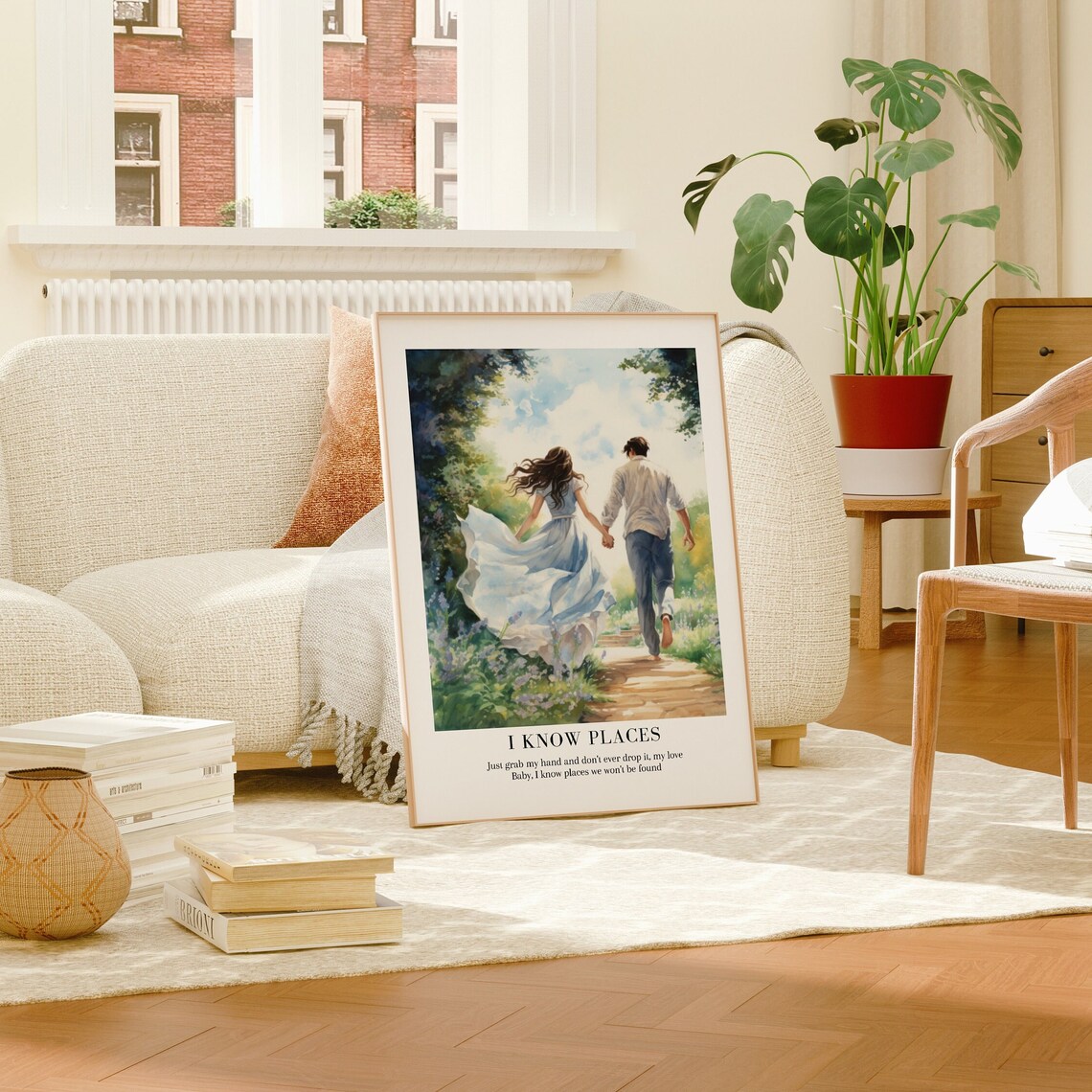 Taylor Swift I Know Places Secret Garden Path Watercolor Poster - Image 2