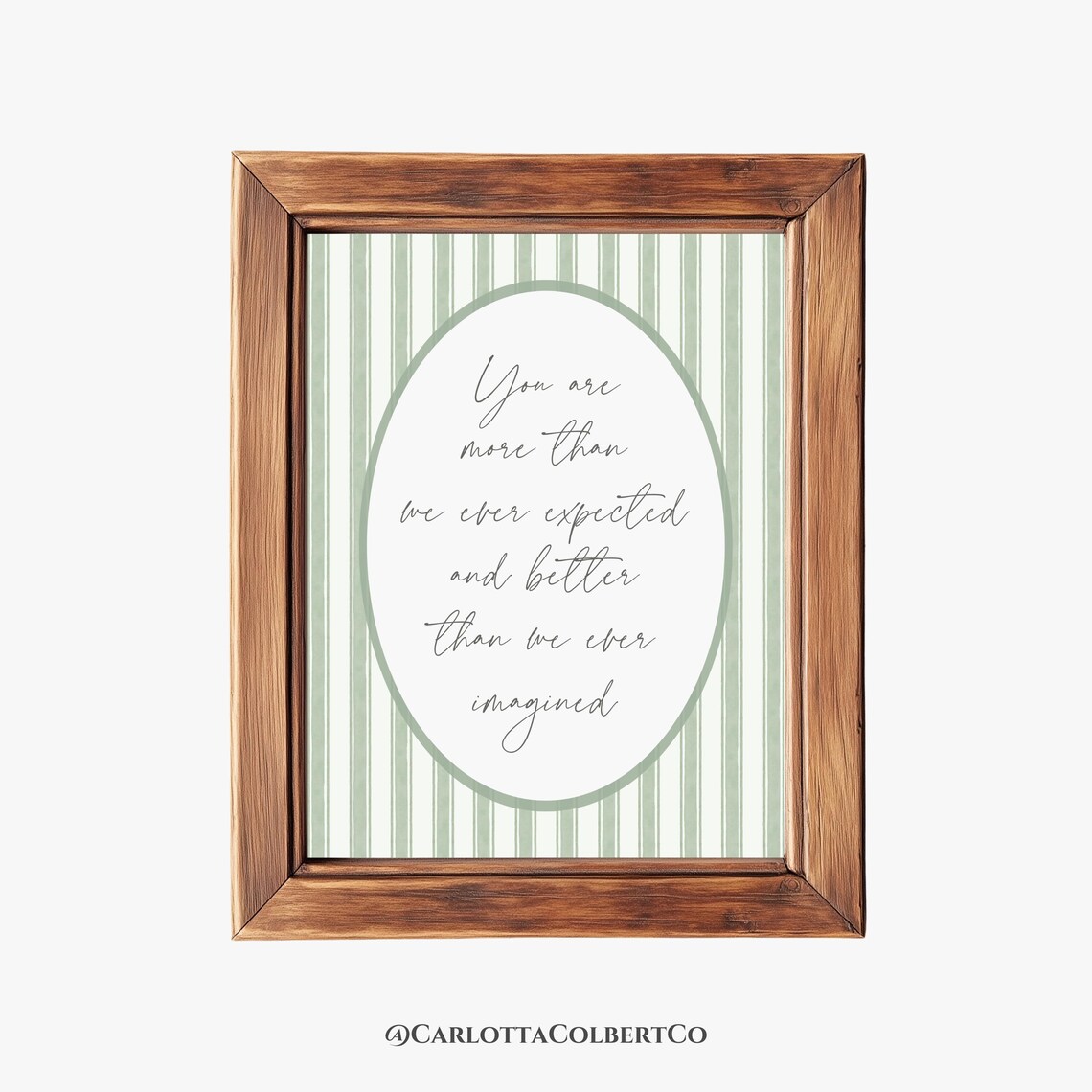Cute Nursery Quote Wall Art, Boy Sage Green Room