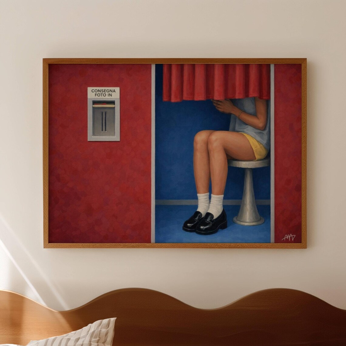 Retro Italian Photobooth, Mid-Century Modern Poster