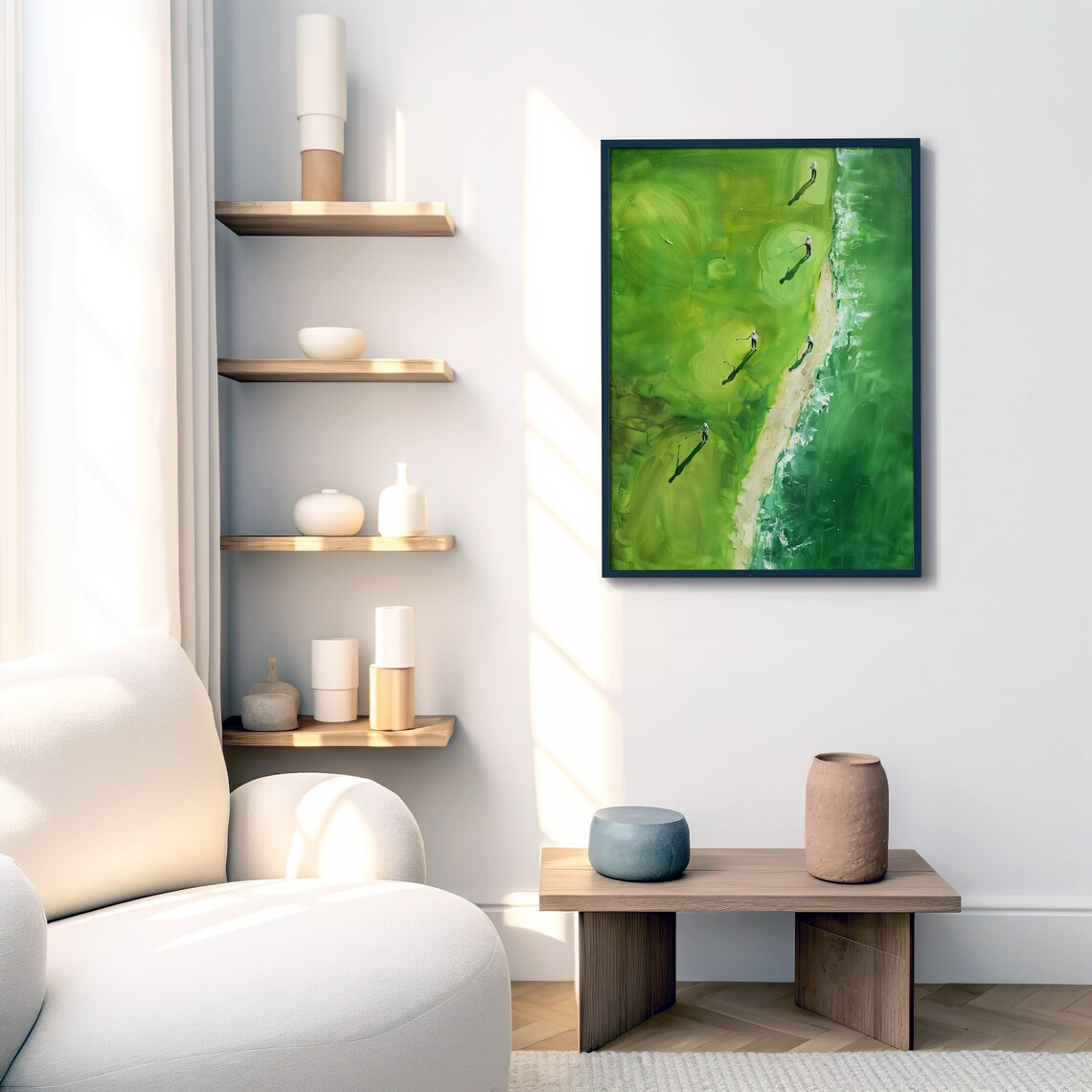 Modern Golf Course Art Print Landscape Print - Image 4
