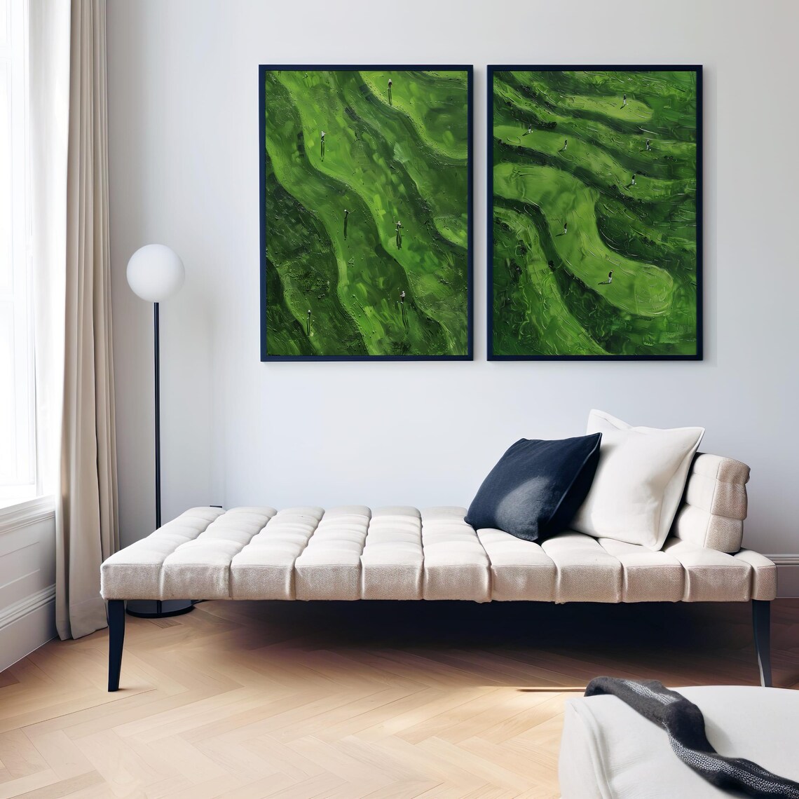Minimalist Golf Course Art Print, Modern Golf Decor - Image 8