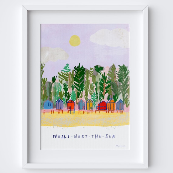 Wells-next-the-Sea Travel Poster, North Norfolk Coast