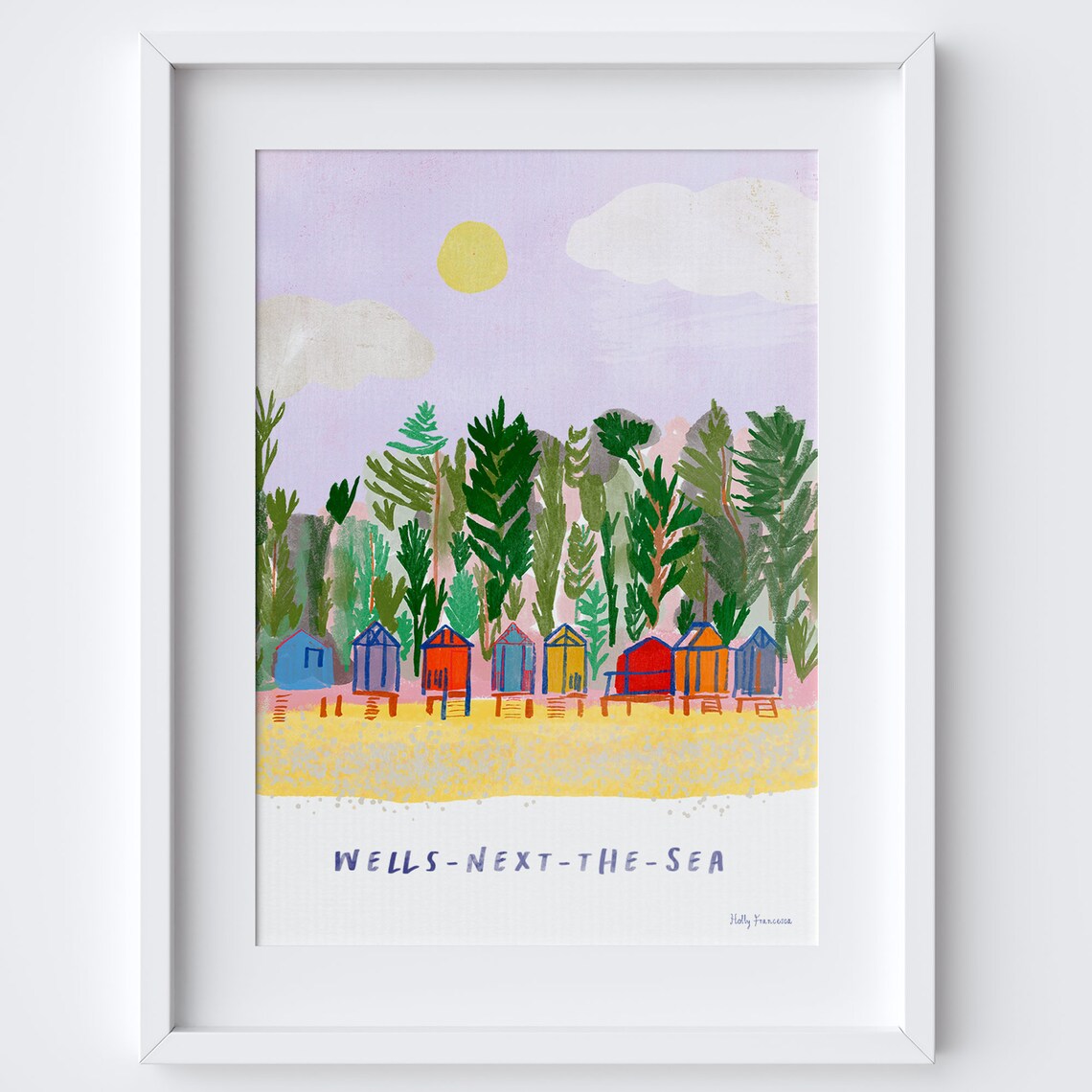 Wells-next-the-Sea Travel Poster, North Norfolk Coast