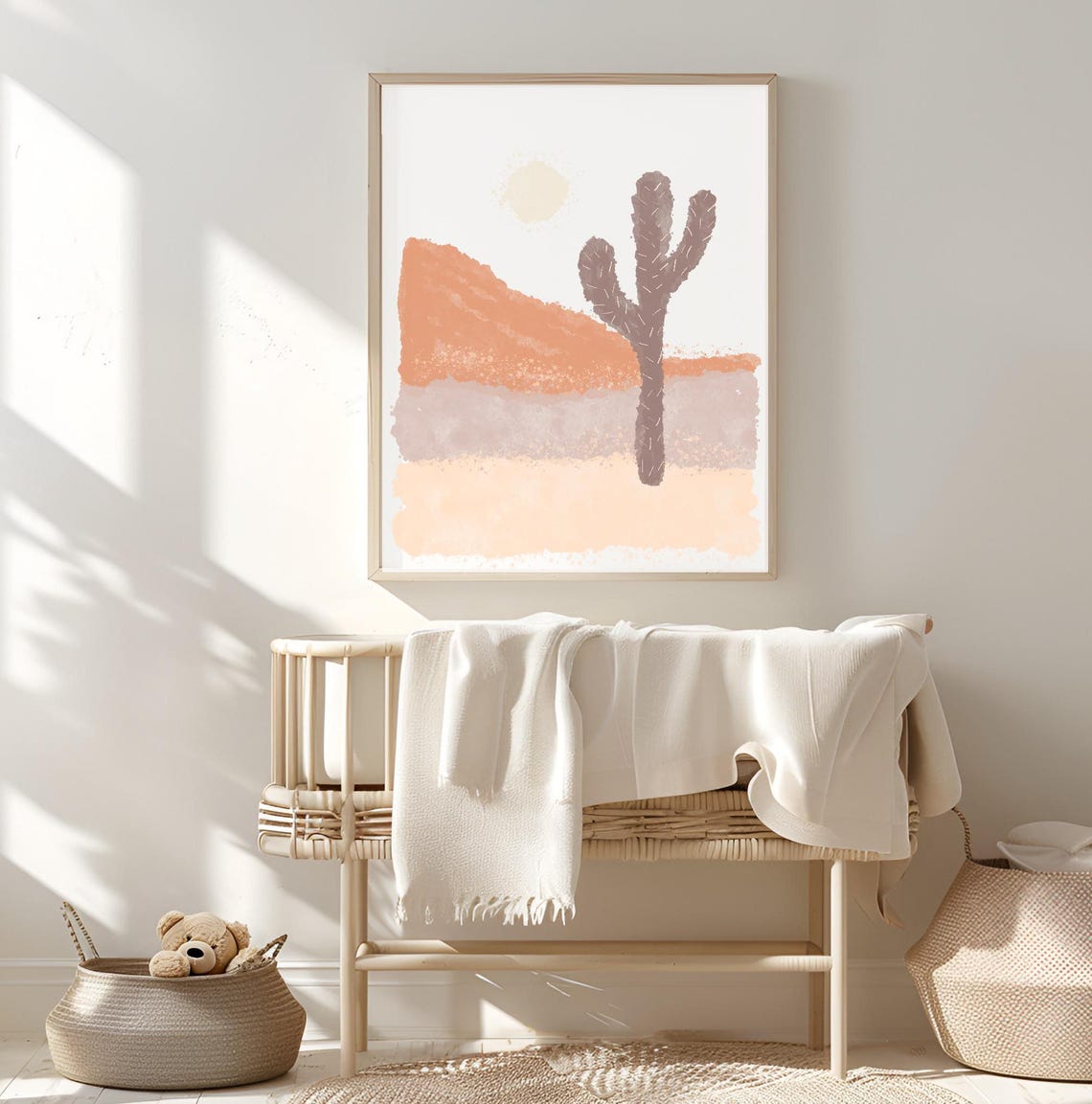 Cactus Theme Nursery Print Desert Wall Art Baby Room Artwork Boho Decor - Image 3