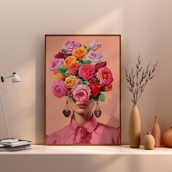 Frida Kahlo Pop Art Portrait Print