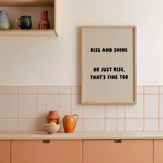 Good Morning Print Typography Poster Funny Quote Print Funny Wall Art Decor Funny Home Wall Art Funny Wall Art Good Morning Art