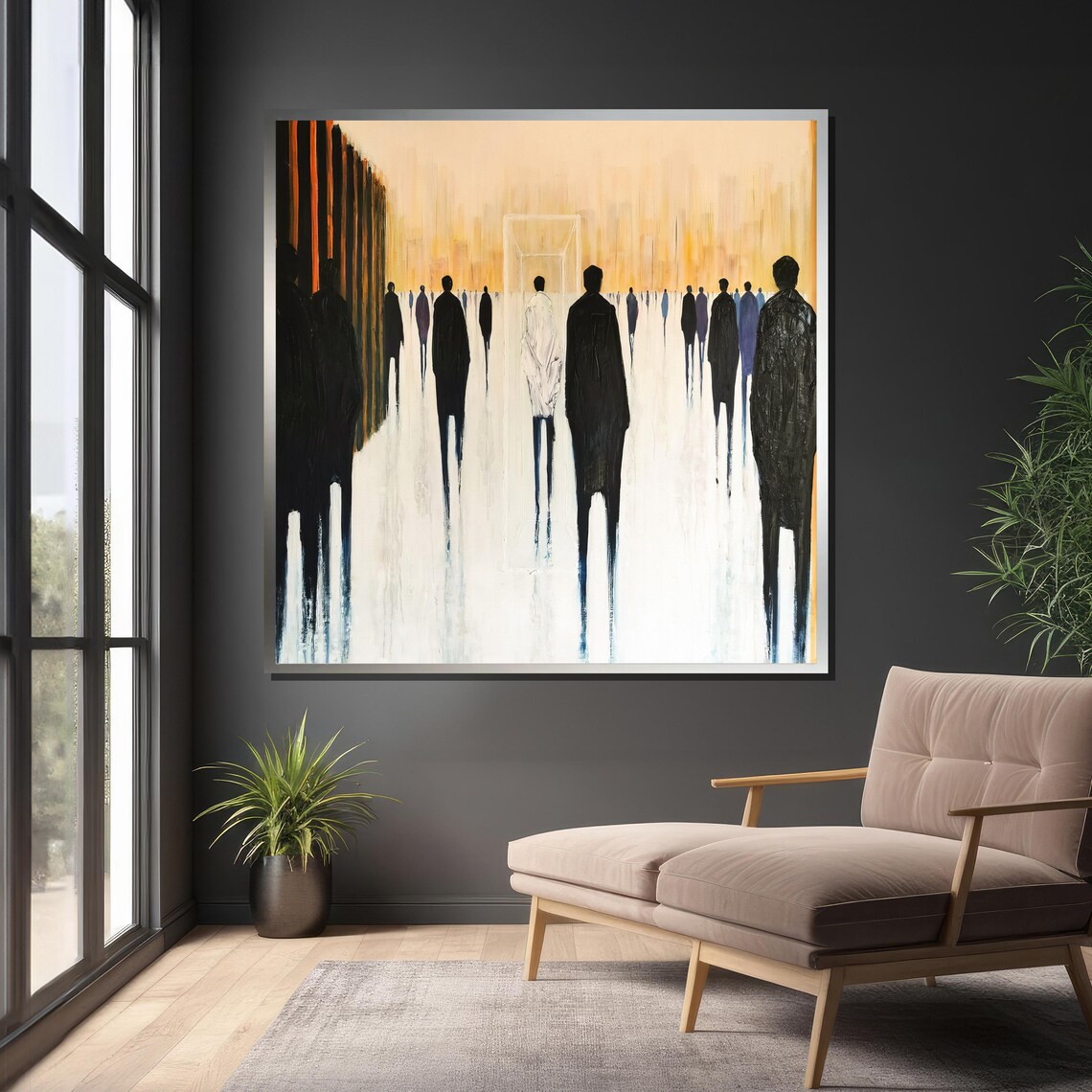 Abstract Walking Figures, Contemporary Art - Image 5