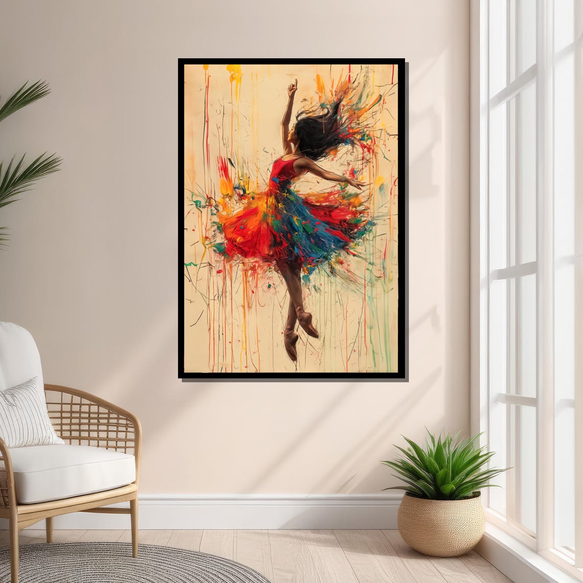 Ballerina In Motion, Abstract Dance Art - Image 3