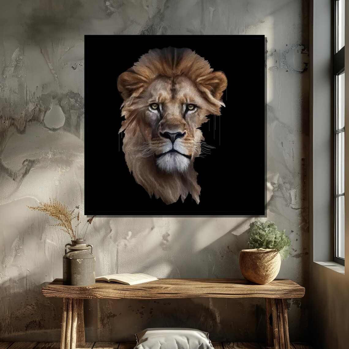 Majestic Lion by Van Hargen, Wildlife Art - Image 4