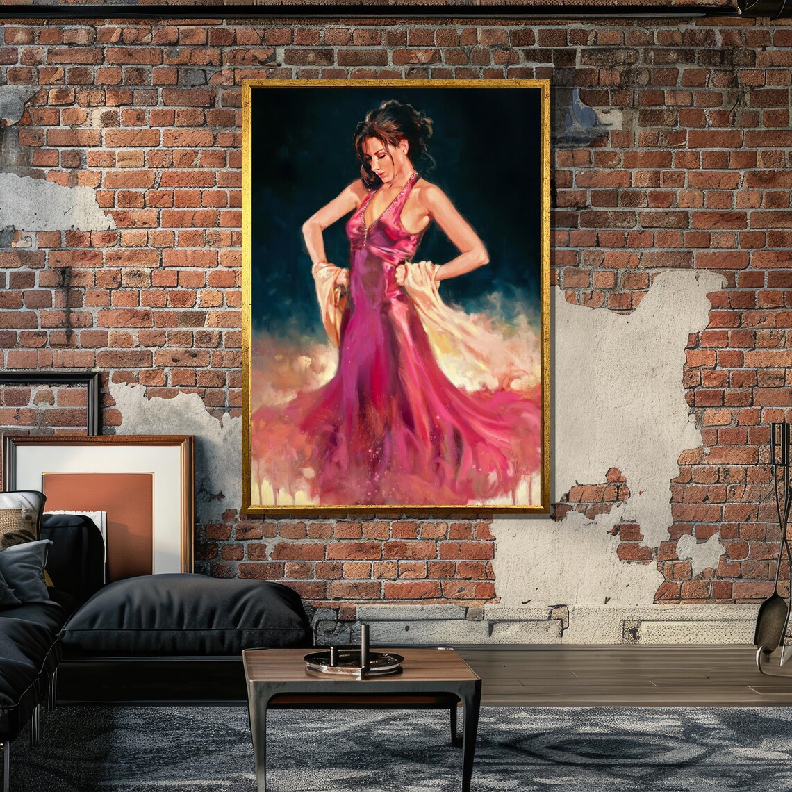 Dancer in Flowing Dress, Expressive Impressionist Art - Image 5