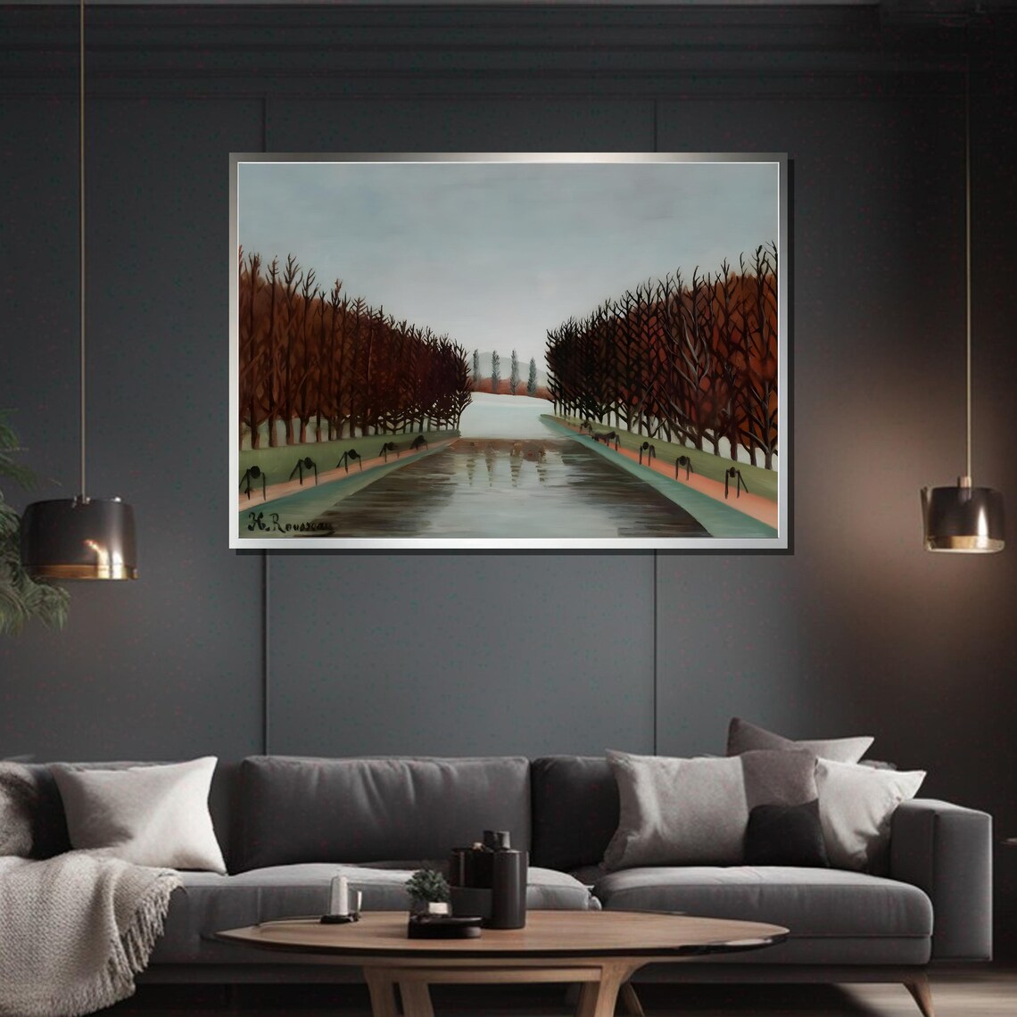 Henri Rousseau Le Canal, Serene Landscape - Image 6