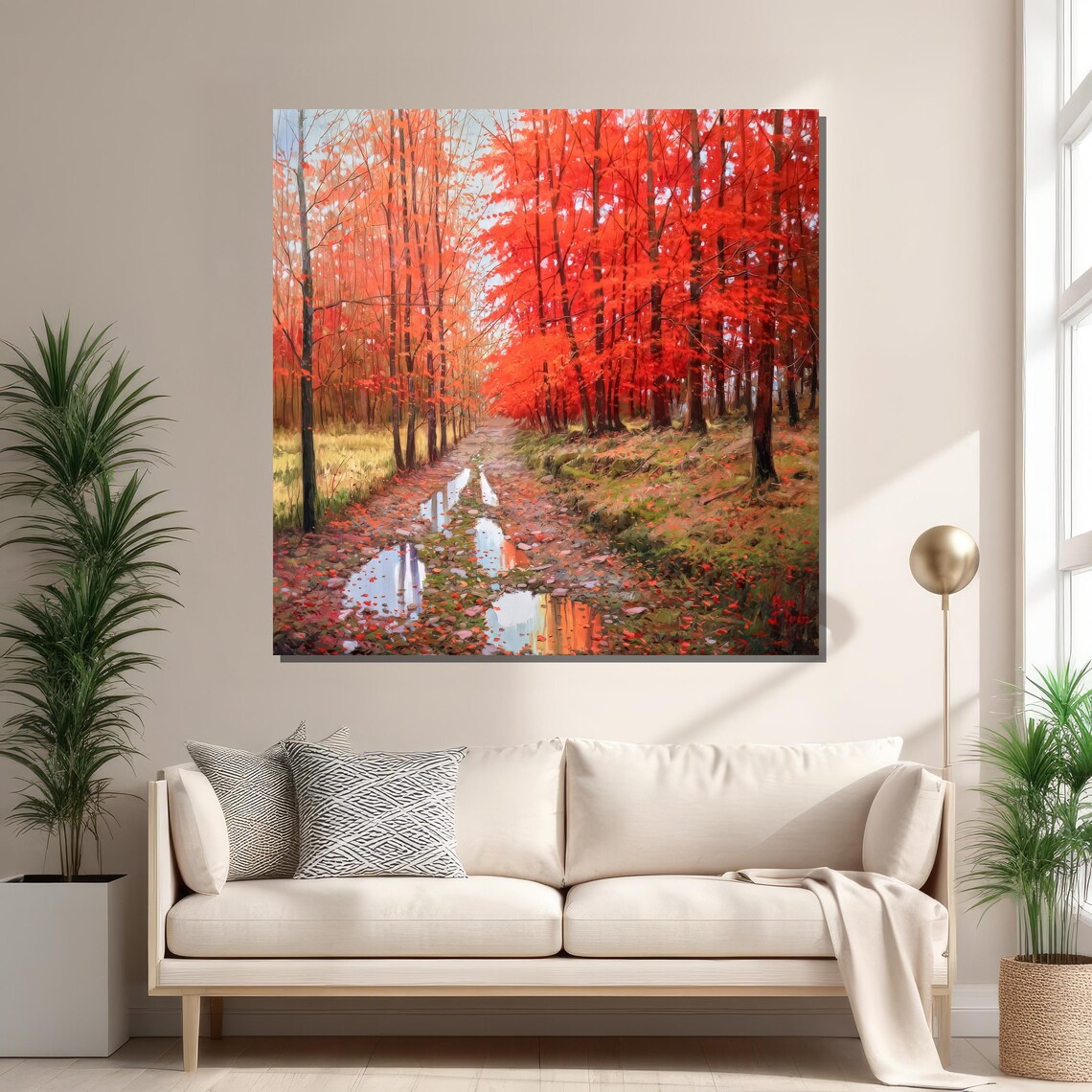 Autumn Forest Path, Peaceful Nature Landscape - Image 2