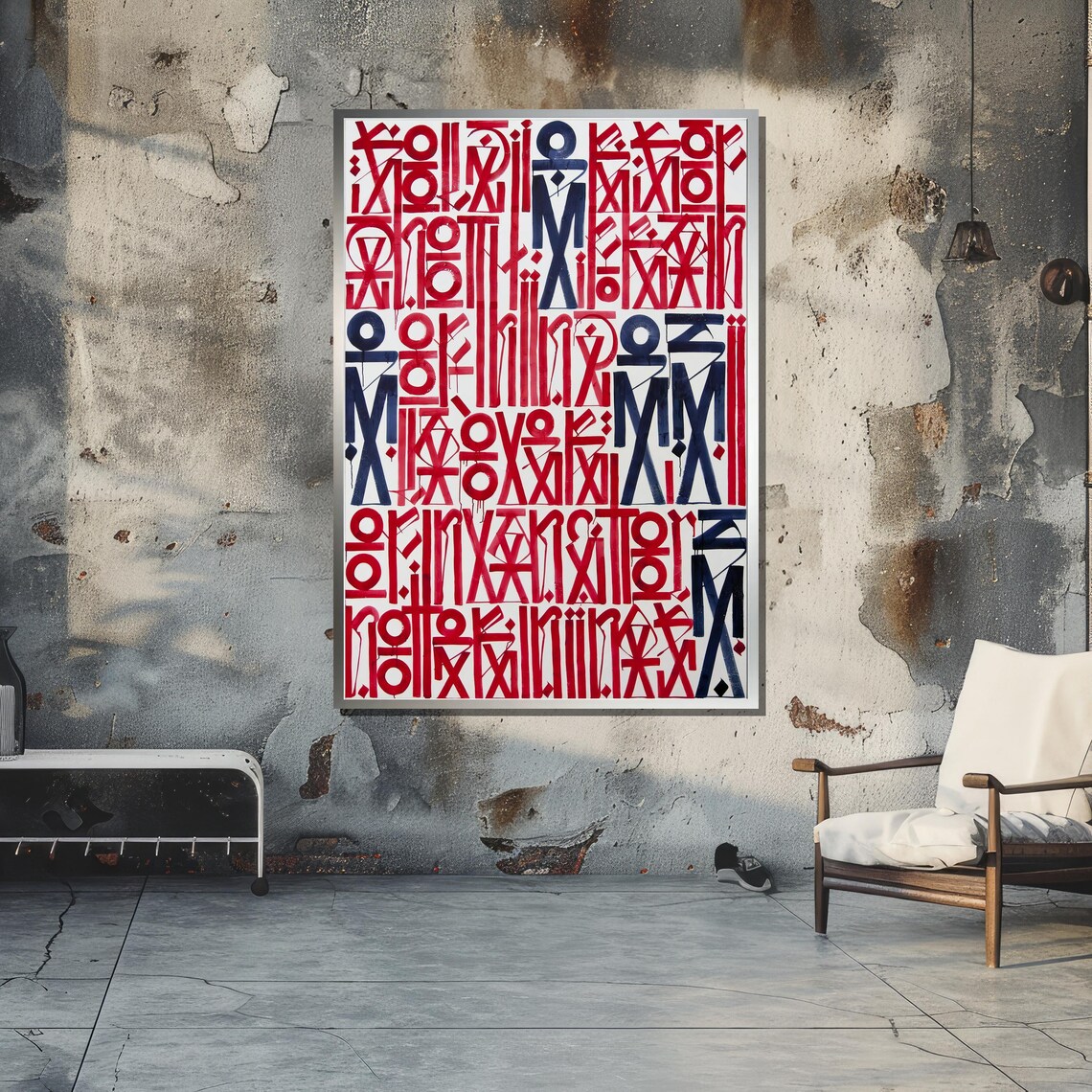 Bold Graffiti Print, Abstract Street Art Typography - Image 2