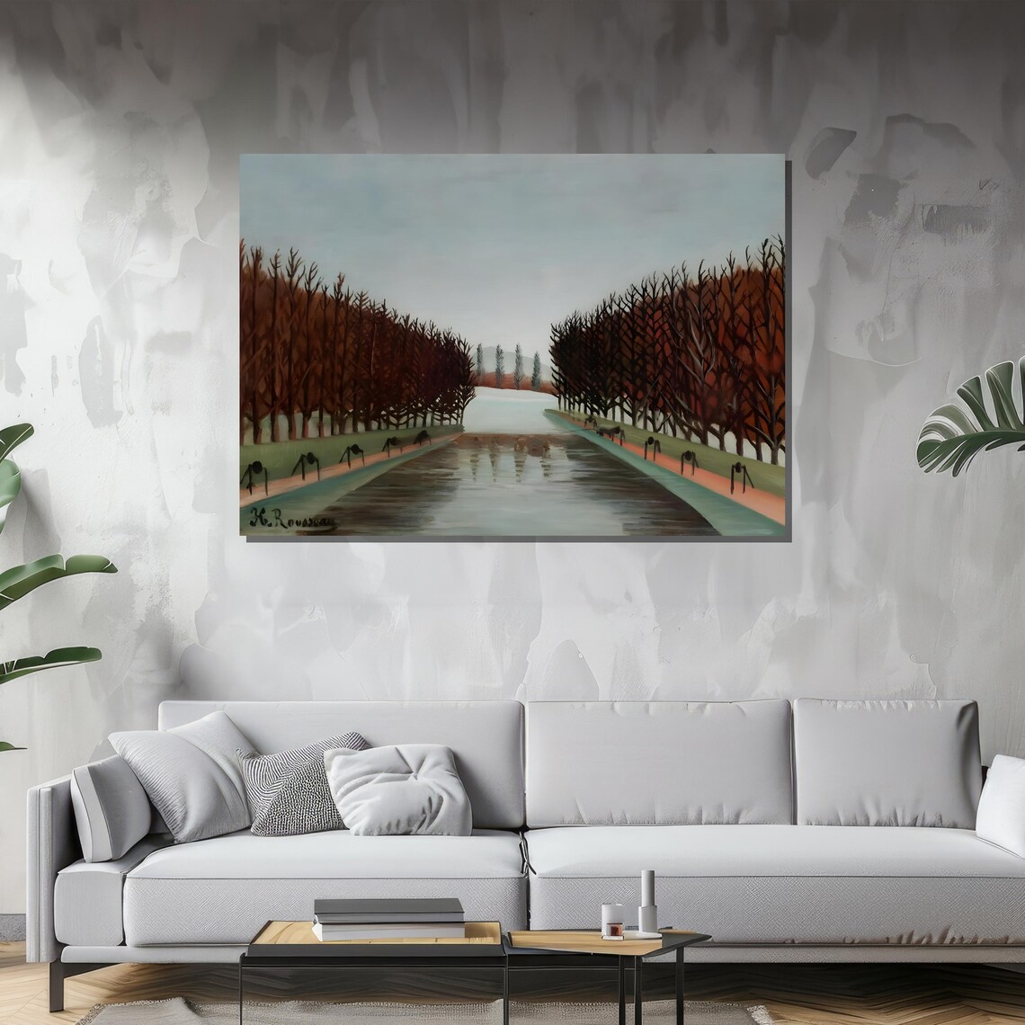 Henri Rousseau Le Canal, Serene Landscape - Image 3