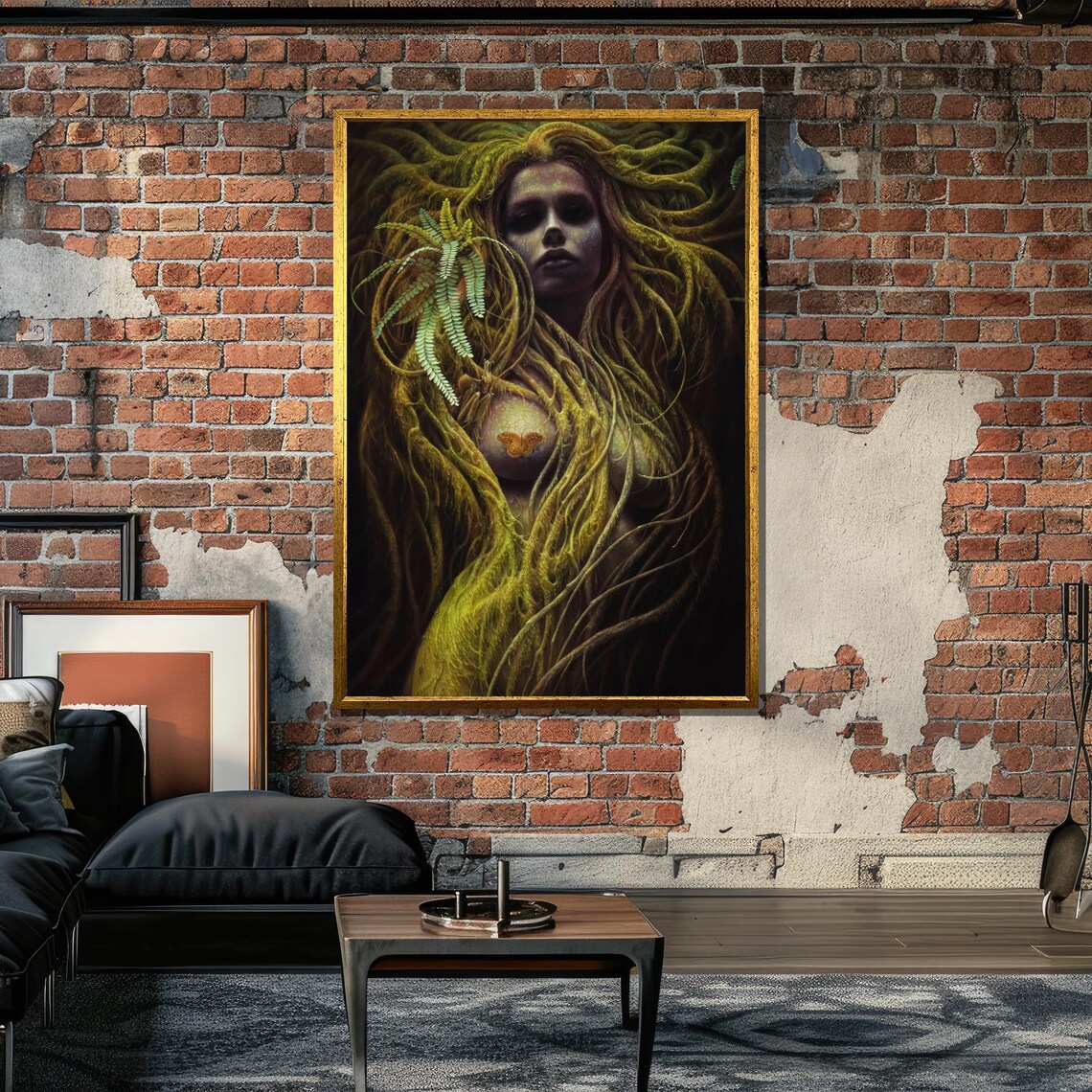 Nature Spirit Fantasy, Female Figure Entwined With Vines - Image 6