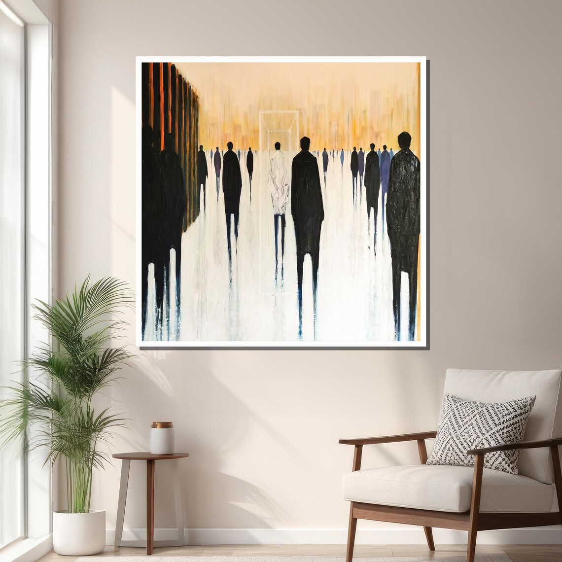Abstract Walking Figures, Contemporary Art - Image 3