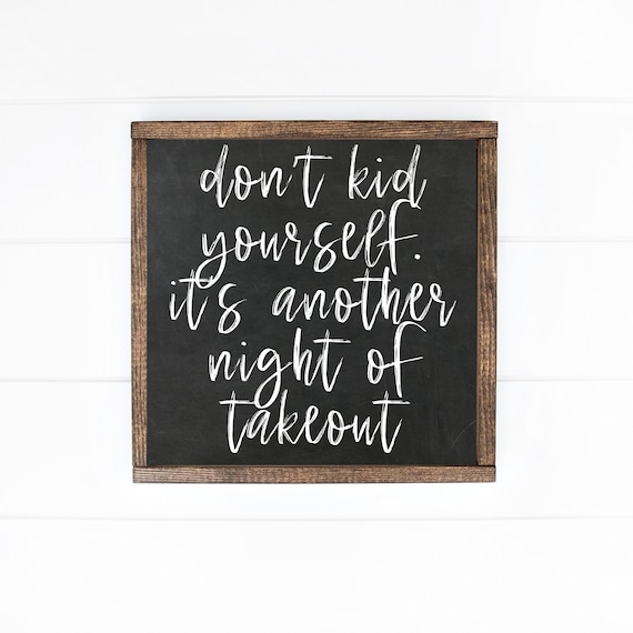 Kitchen Printablefunny Signkitchen Wall Artkitchen Signskitchen Decoranother Night Of Takeoutfarmhouse Decor