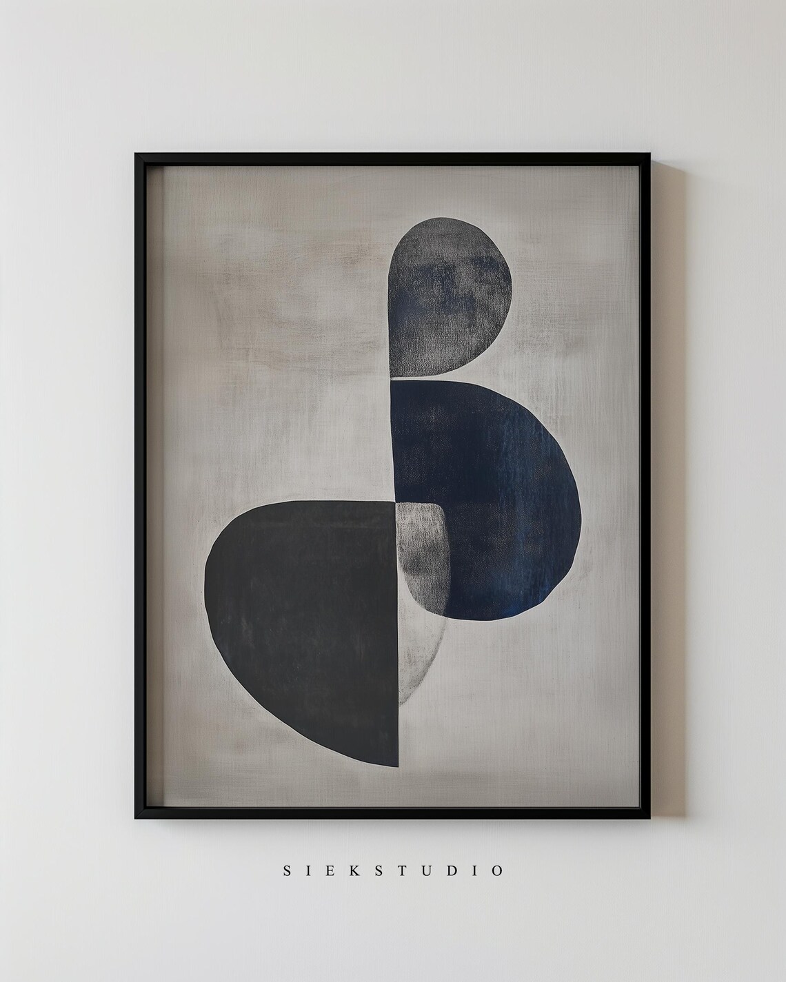 Abstract Shapes - Minimalist Geometric Art Print