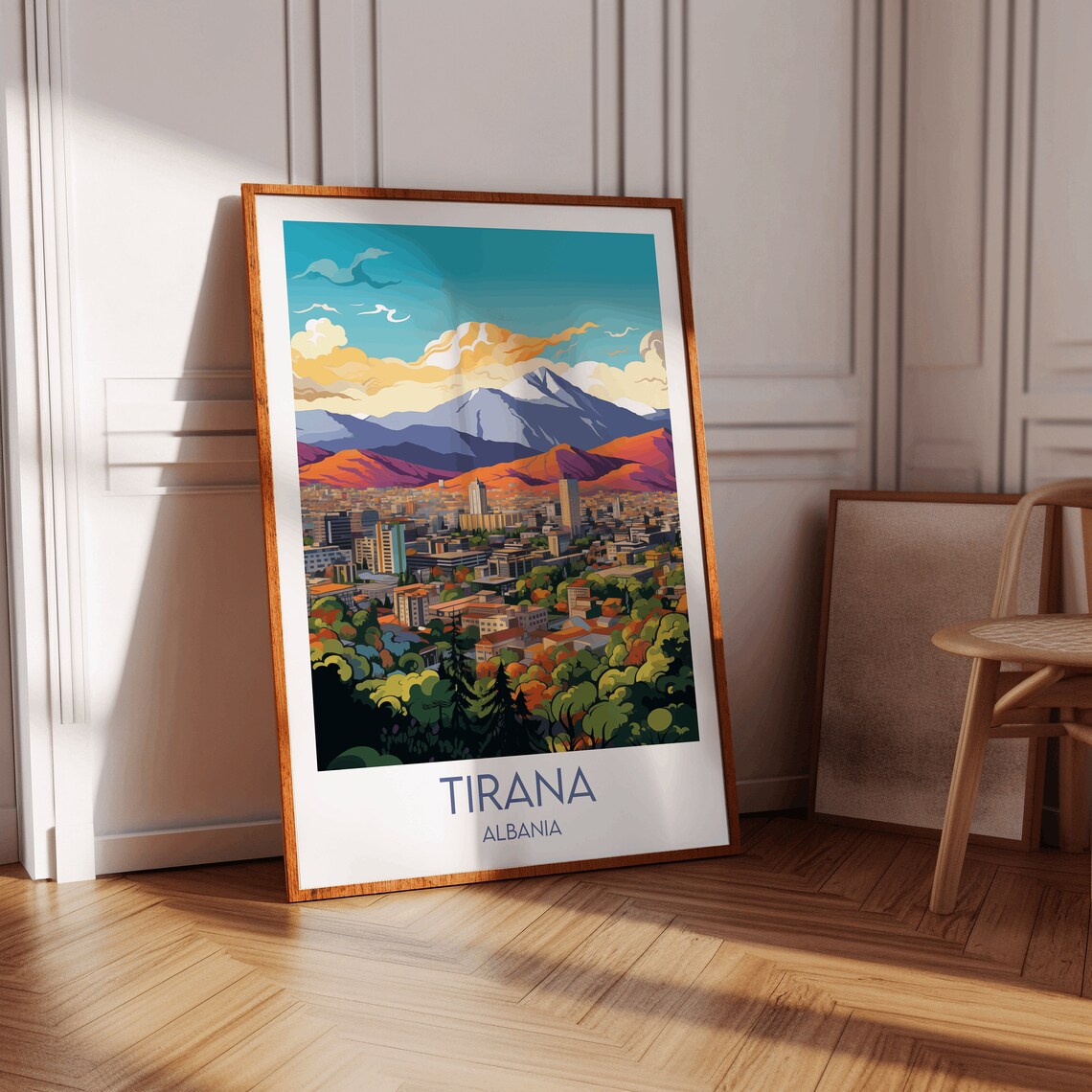 Tirana Travel Print, Albania Travel Poster - Image 4