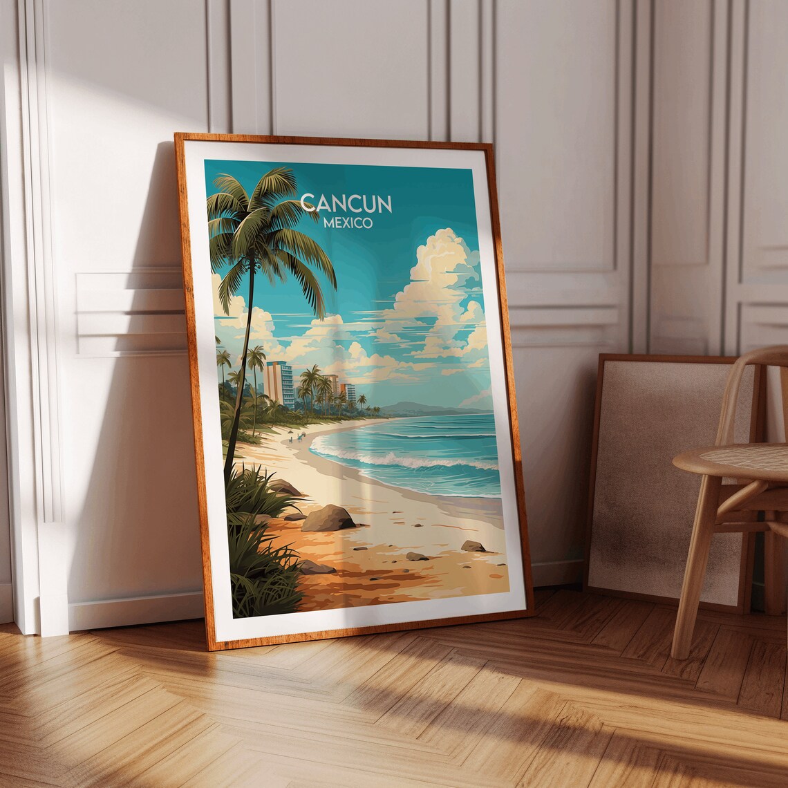 Cancun Custom Personalised Wedding Gift Poster - Image 2