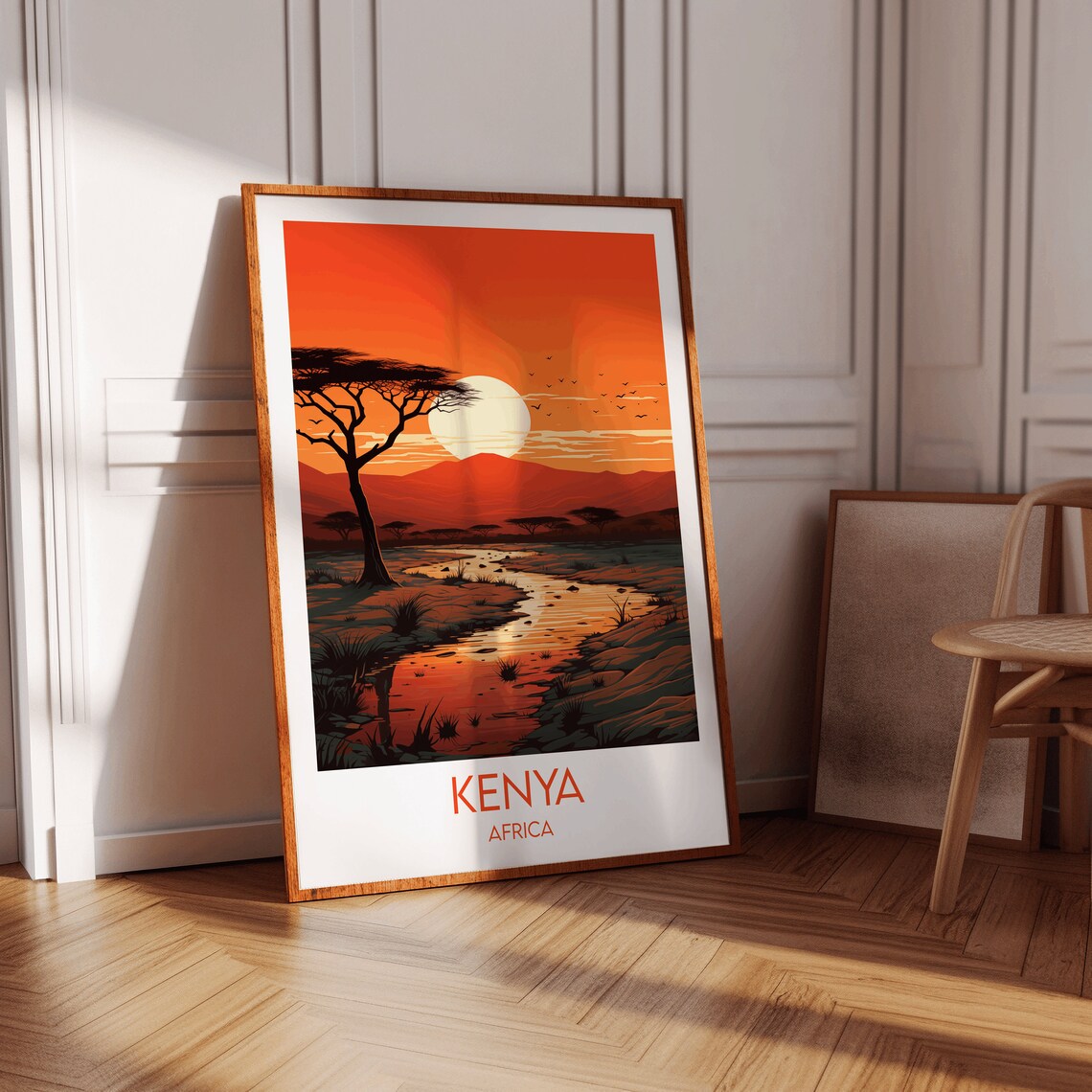 Kenya Travel Print Africa Poster Custom Personalised Wedding Birthday Gift - Image 3