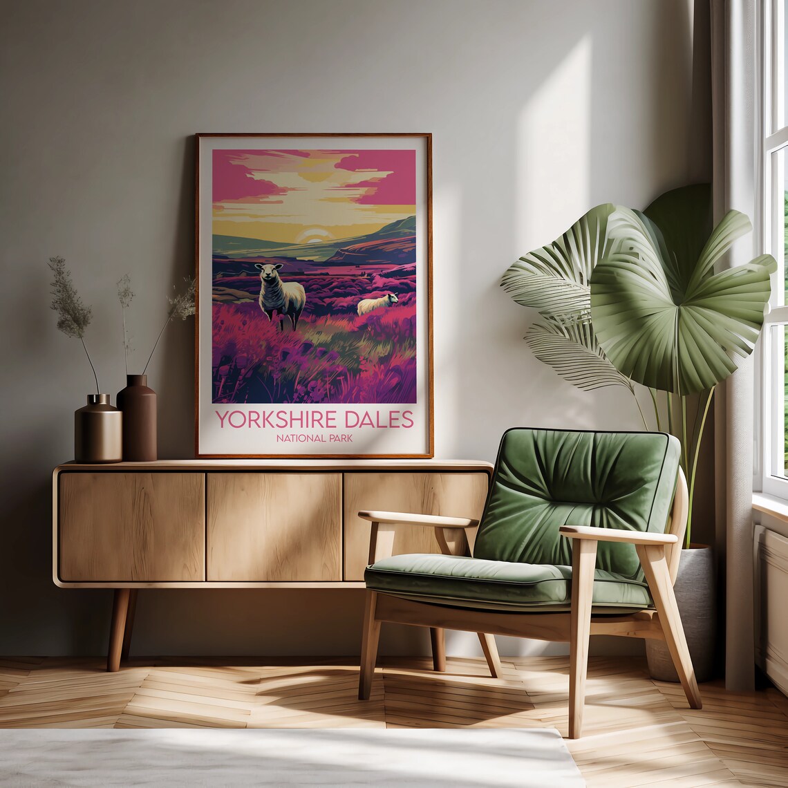 Yorkshire Dales National Park Travel Poster, England UK - Image 2