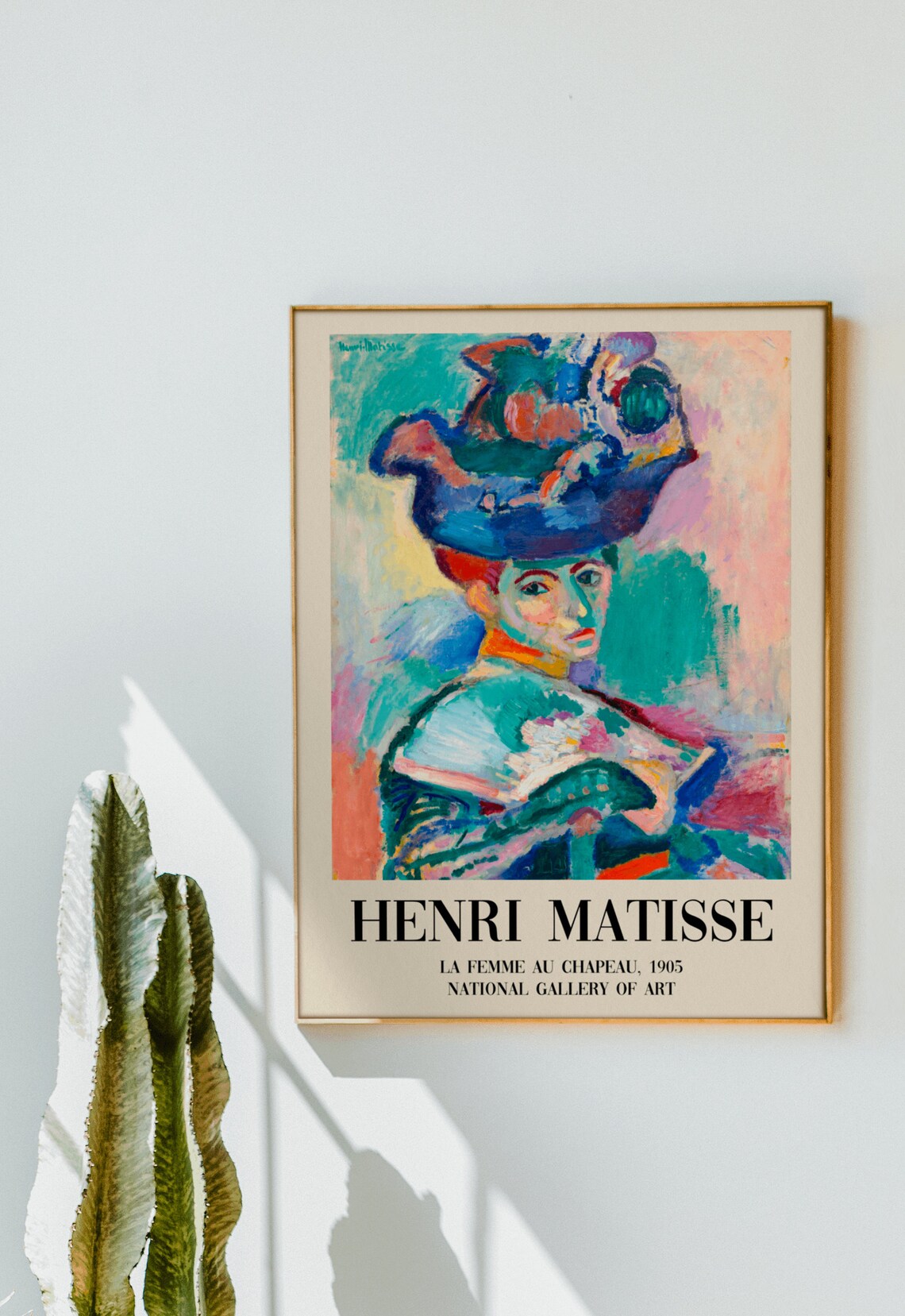 Henri Matisse Woman With A Hat 1905 Fauvist Portrait Art Poster - Image 2