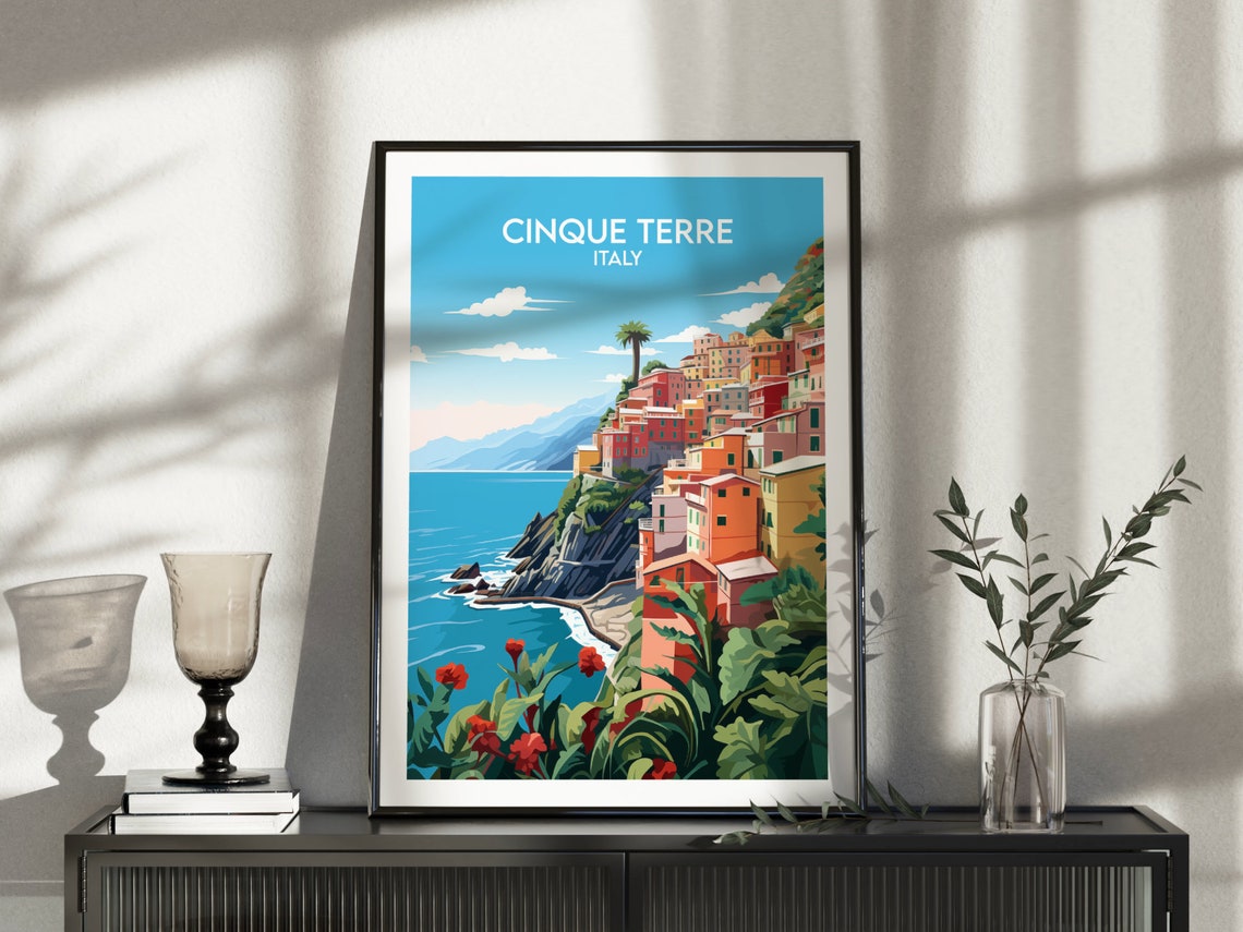 Cinque Terre Italy Colorful Cliffside Village Seaside View Poster - Image 4